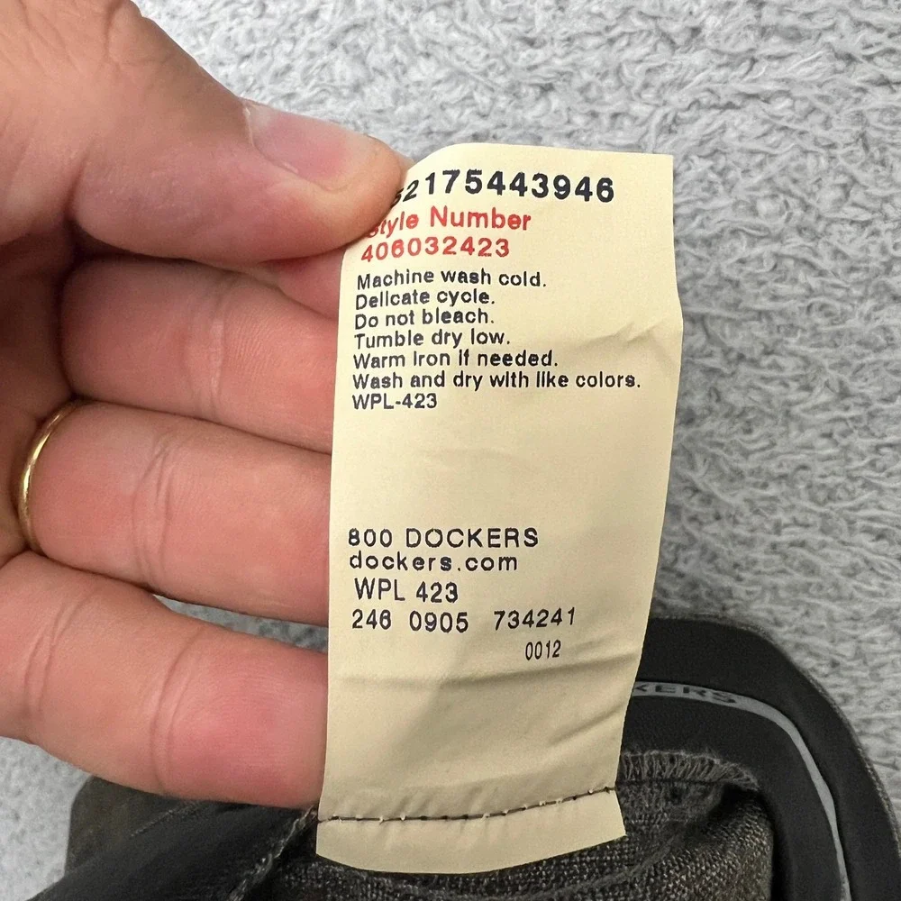 Dockers Dress Pants Mens 36x30 Brown New Pleated Front Cuffed Hem 406032423
